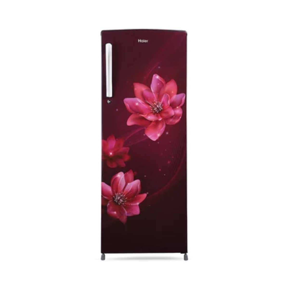 Haier 185 Litres 2 Star Direct Cool Refrigerator (Red Peony